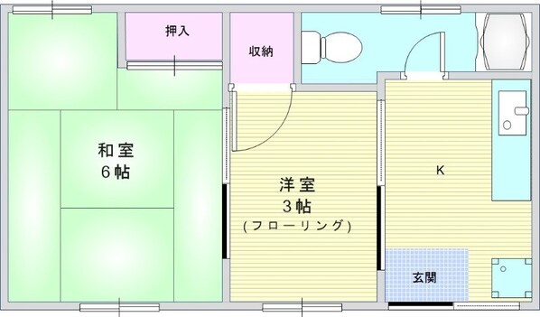 和美荘2棟の物件間取画像